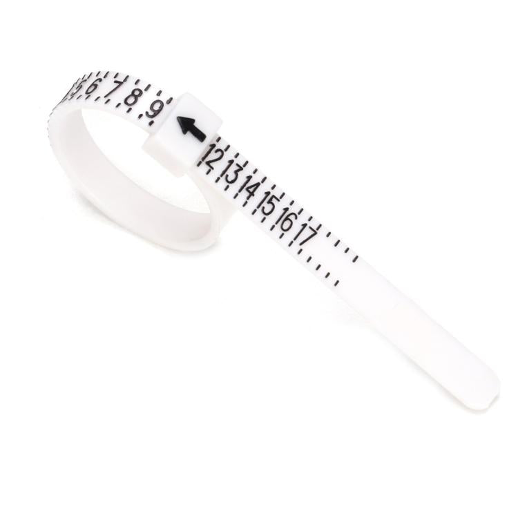10pcs Portable Ring Measuring Belt Finger Circumference Soft Ruler