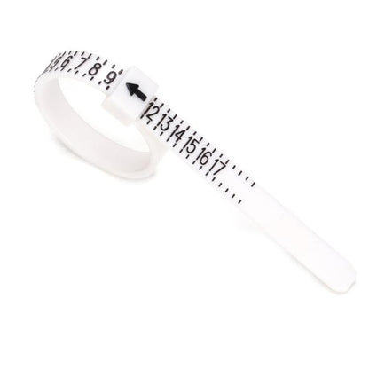 10pcs Portable Ring Measuring Belt Finger Circumference Soft Ruler