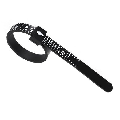 10pcs Portable Ring Measuring Belt Finger Circumference Soft Ruler