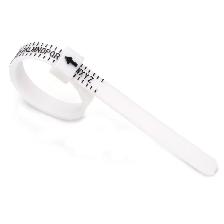 10pcs Portable Ring Measuring Belt Finger Circumference Soft Ruler