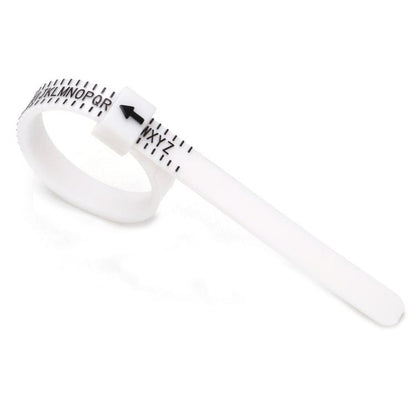 10pcs Portable Ring Measuring Belt Finger Circumference Soft Ruler