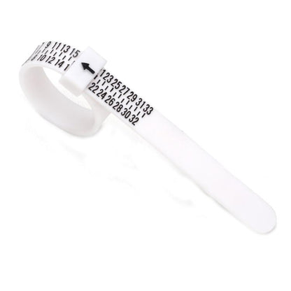 10pcs Portable Ring Measuring Belt Finger Circumference Soft Ruler
