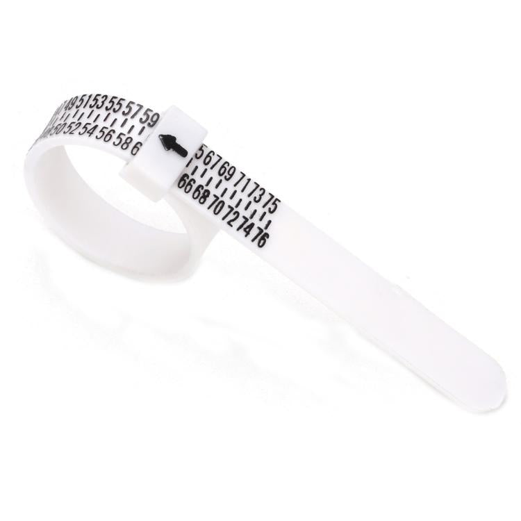 10pcs Portable Ring Measuring Belt Finger Circumference Soft Ruler