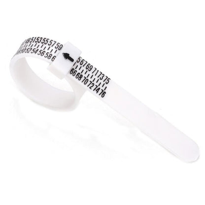 10pcs Portable Ring Measuring Belt Finger Circumference Soft Ruler