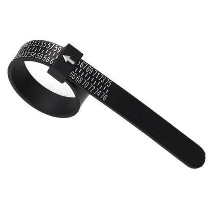 10pcs Portable Ring Measuring Belt Finger Circumference Soft Ruler