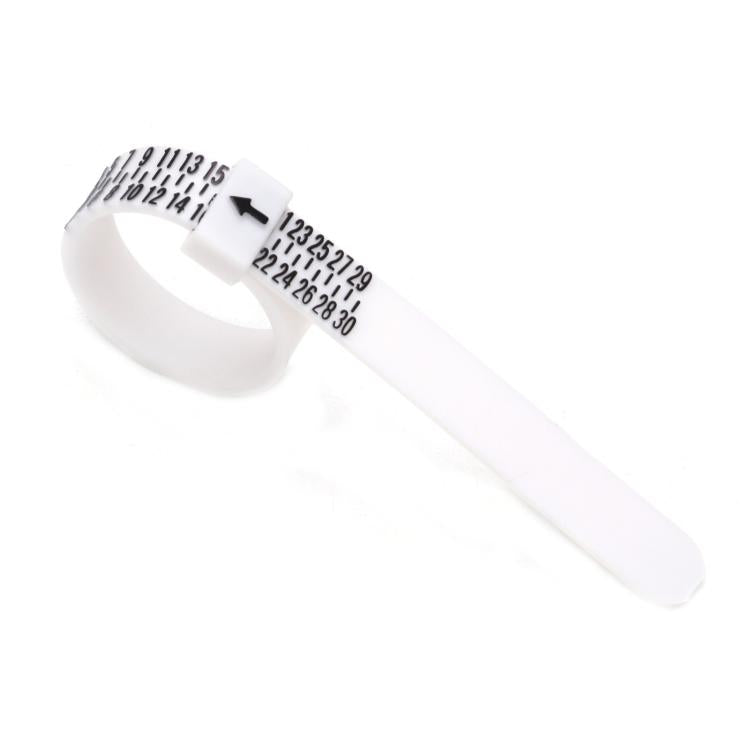 10pcs Portable Ring Measuring Belt Finger Circumference Soft Ruler