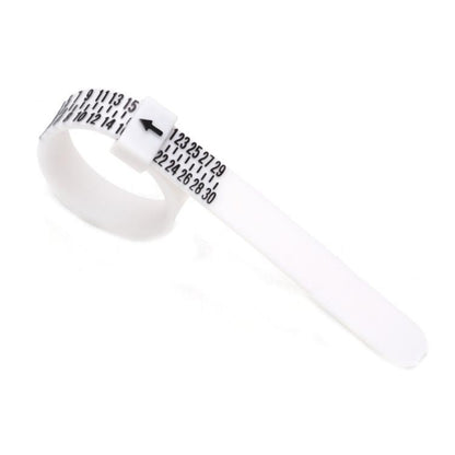 10pcs Portable Ring Measuring Belt Finger Circumference Soft Ruler