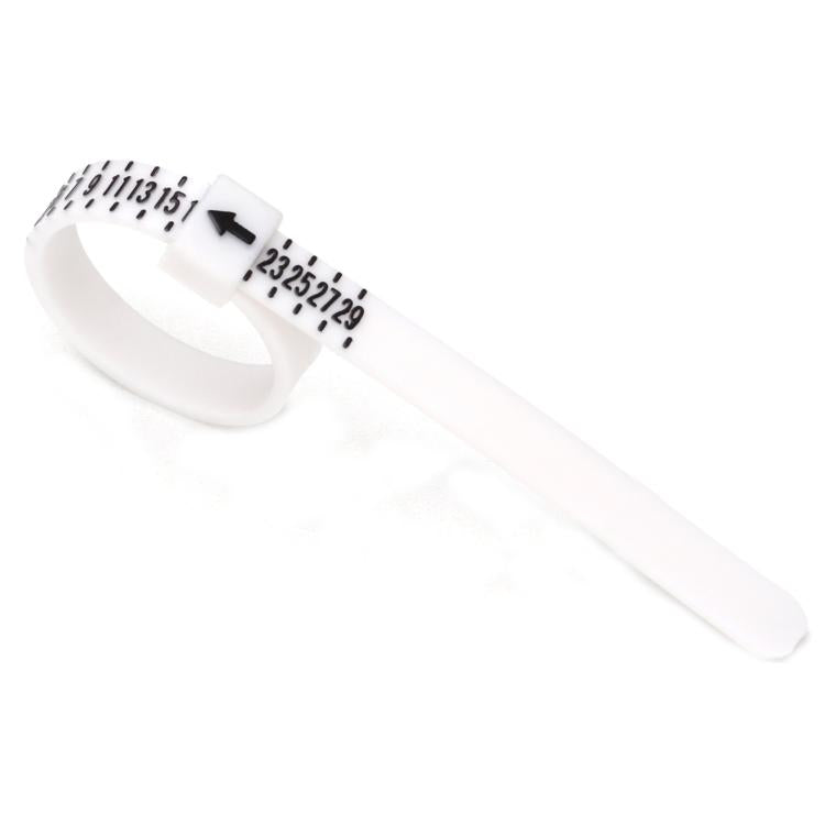 10pcs Portable Ring Measuring Belt Finger Circumference Soft Ruler