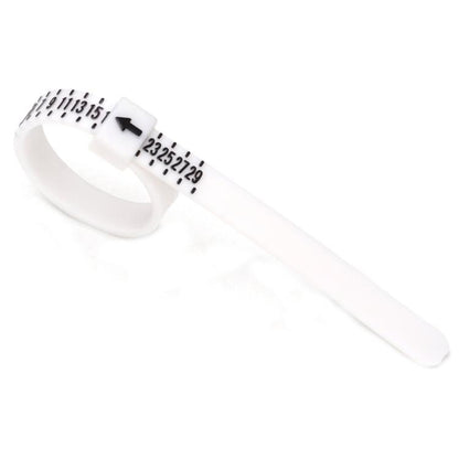 10pcs Portable Ring Measuring Belt Finger Circumference Soft Ruler