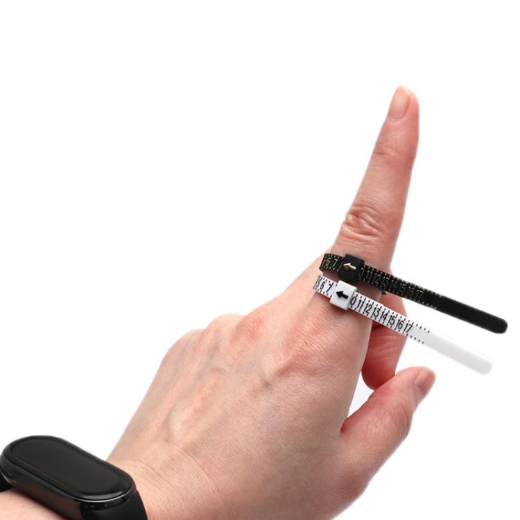 10pcs Portable Ring Measuring Belt Finger Circumference Soft Ruler