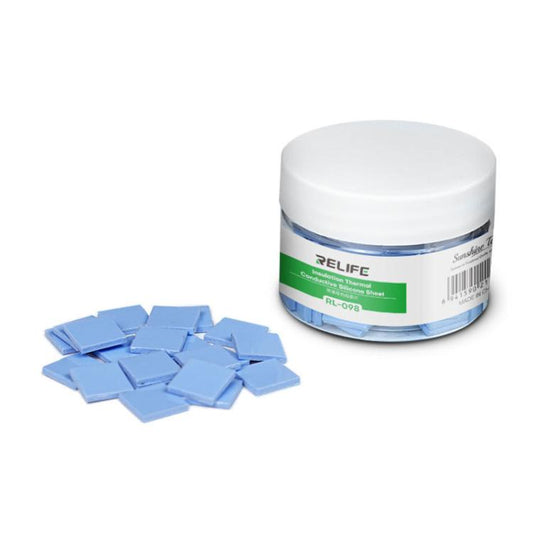 100pcs /Box Soft Compressible Insulating Thermal Silicone Sheet For Various Electronic Devices Components, RL-098