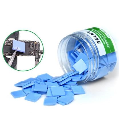 100pcs /Box Soft Compressible Insulating Thermal Silicone Sheet For Various Electronic Devices Components, RL-098