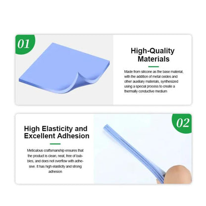 100pcs /Box Soft Compressible Insulating Thermal Silicone Sheet For Various Electronic Devices Components, RL-098