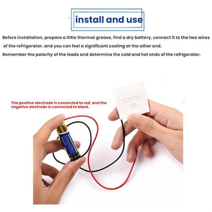 TES1-7102 Micro Beauty Instrument Semiconductor Refrigeration Plate, TES1-7102 23x23x4.2mm
