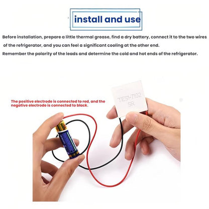 TES1-7102 Miniature Small Power Semiconductor Refrigeration Chip, TES1-7102 20x20x3.5mm