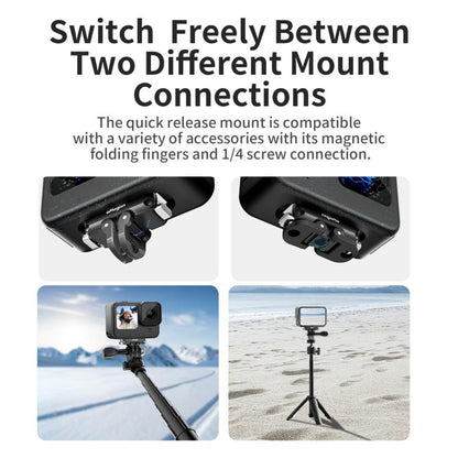 aMagisn Magnetic Quick Release Adapter for GoPro HERO13/12/11/10/9/8/11 Mini/MAX