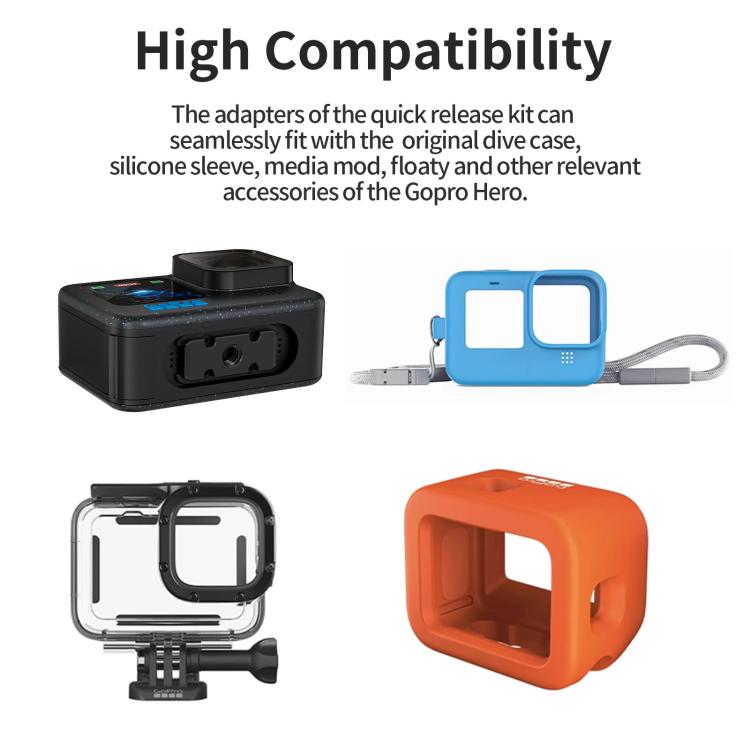 aMagisn Magnetic Quick Release Adapter for GoPro HERO13/12/11/10/9/8/11 Mini/MAX