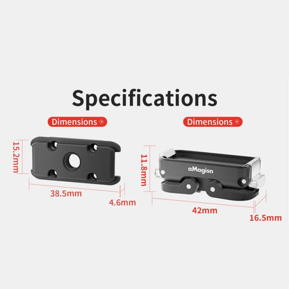 aMagisn Magnetic Quick Release Adapter for GoPro HERO13/12/11/10/9/8/11 Mini/MAX