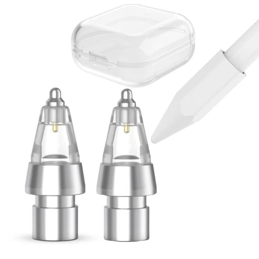 AhaStyle WG155 Replaceable Durable Metal Pen Tip, For Apple Pencil Pro / USB-C / 2 / 1, 2pcs