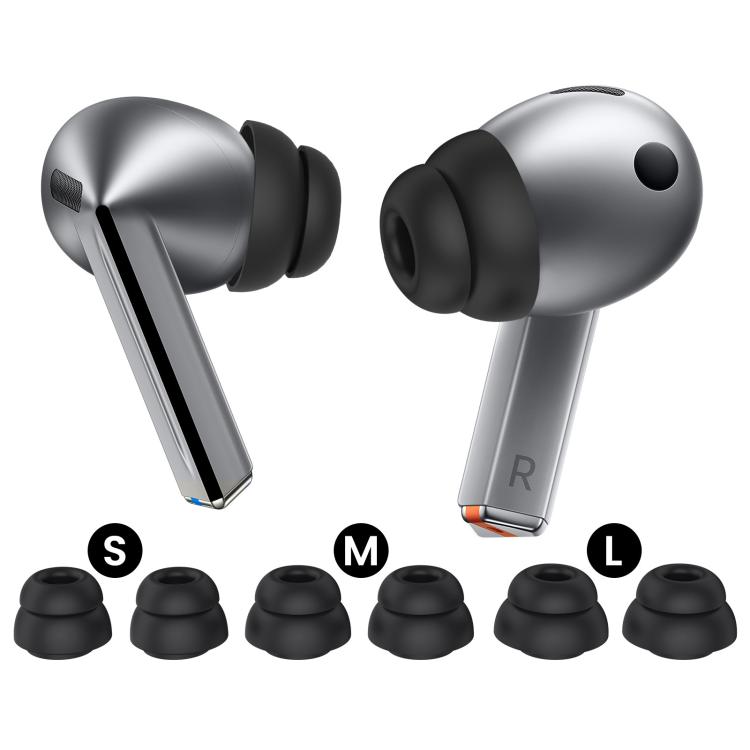 For Samsung Galaxy Buds3 Pro AhaStyle DD09 3pairs S+M+L Silicone Earbuds Earphone Protective Case With Dust Filter