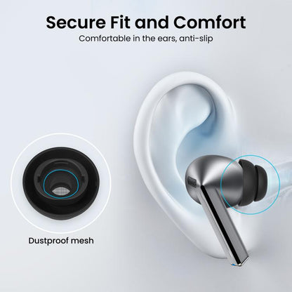 For Samsung Galaxy Buds3 Pro AhaStyle DD09 3pairs S+M+L Silicone Earbuds Earphone Protective Case With Dust Filter