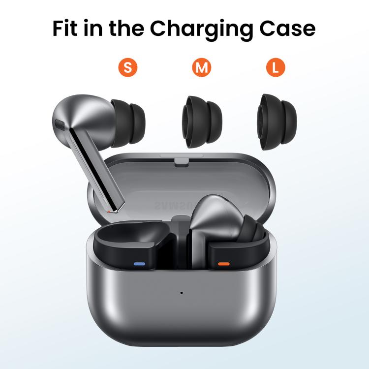 For Samsung Galaxy Buds3 Pro AhaStyle DD09 3pairs S+M+L Silicone Earbuds Earphone Protective Case With Dust Filter