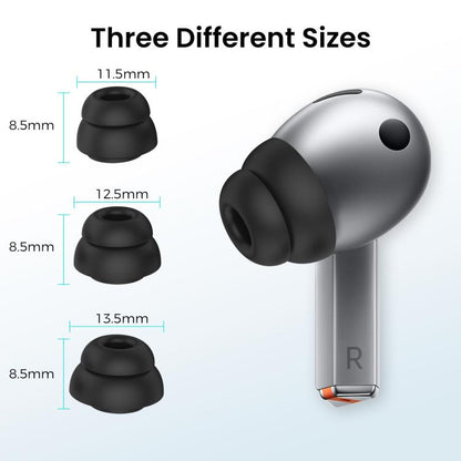 For Samsung Galaxy Buds3 Pro AhaStyle DD09 3pairs S+M+L Silicone Earbuds Earphone Protective Case With Dust Filter