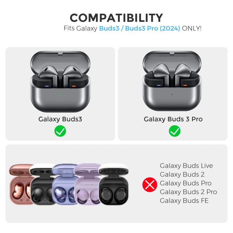 For Galaxy Buds3 / 3 Pro AhaStyle WG158 Silicone Protection Case