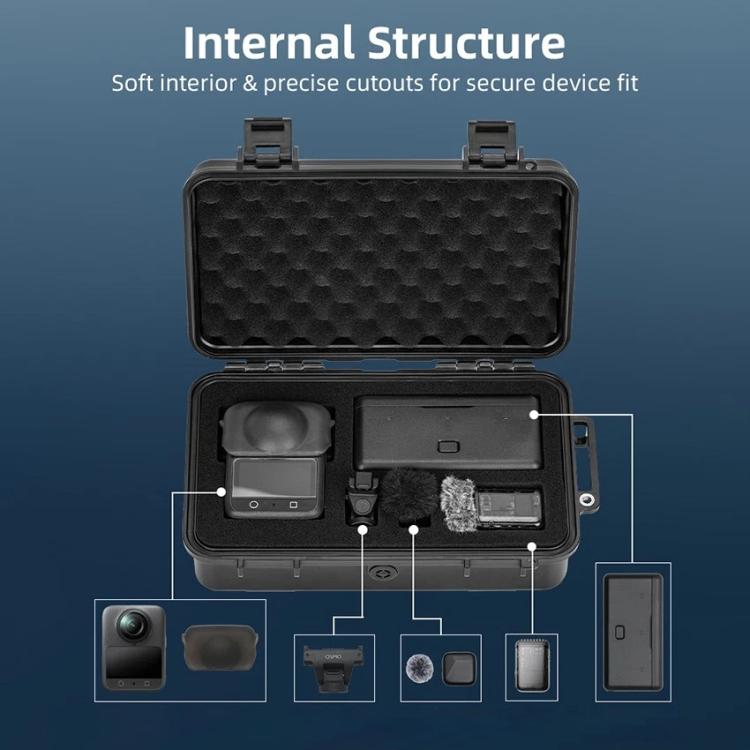 For DJI OSMO 360 BRDRC Panoramic Cameras Waterproof Portable Suitcase, For DJI OSMO 360