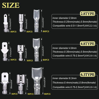 360pcs /Set Cold Press Terminal Block Spring Insert and Cover Set, 360pcs /Set Copper, 360pcs /Set Iron