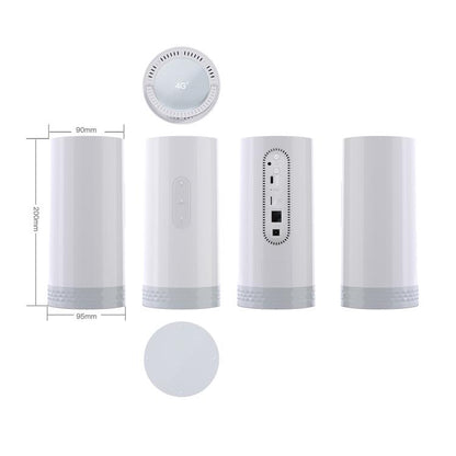 CAF902 4G CPE CAT7 SIM Card Router Colorful Camping Light Outdoor LTE Portable WiFi Hotspot, EU Plug