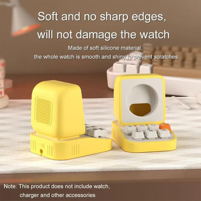 For Apple Watch Typewriter Style Stand Wireless Charging Silicone Base