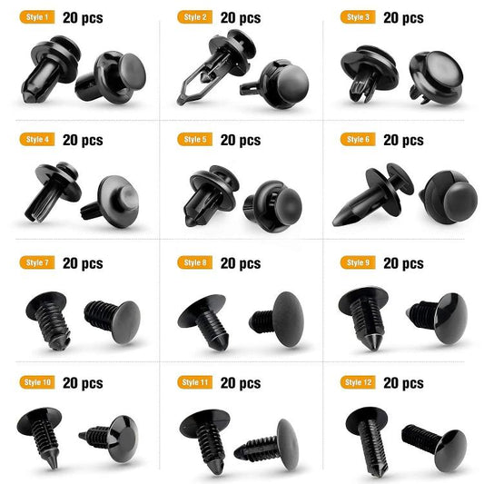 240pcs/Set Boxed Automotive Buckle Mixed Parts Tool, 240pcs/Set