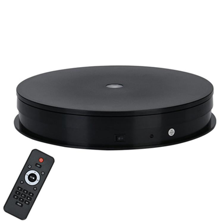 Remote Controll Light Rotating Tray Still Life Display Adjustable Speed Brightness Jewelry Stand, 20cm White Base White Light Direct Plug, 20cm Black Base White Light Direct Plug, 20cm White Base Colorful Light Direct Plug������������������������������...