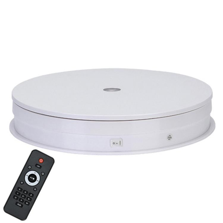 Remote Controll Light Rotating Tray Still Life Display Adjustable Speed Brightness Jewelry Stand, 20cm White Base White Light Direct Plug, 20cm Black Base White Light Direct Plug, 20cm White Base Colorful Light Direct Plug������������������������������...
