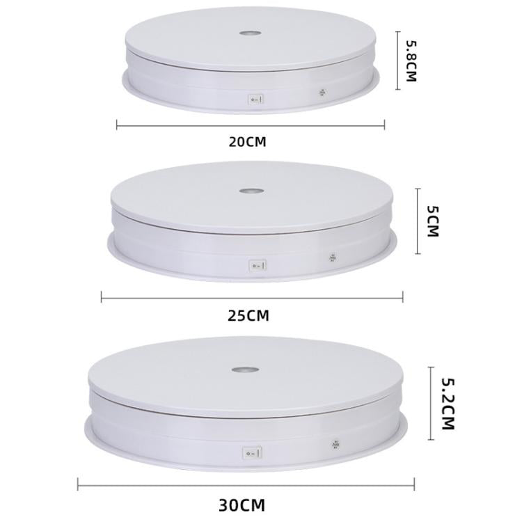Remote Controll Light Rotating Tray Still Life Display Adjustable Speed Brightness Jewelry Stand, 20cm White Base White Light Direct Plug, 20cm Black Base White Light Direct Plug, 20cm White Base Colorful Light Direct Plug������������������������������...