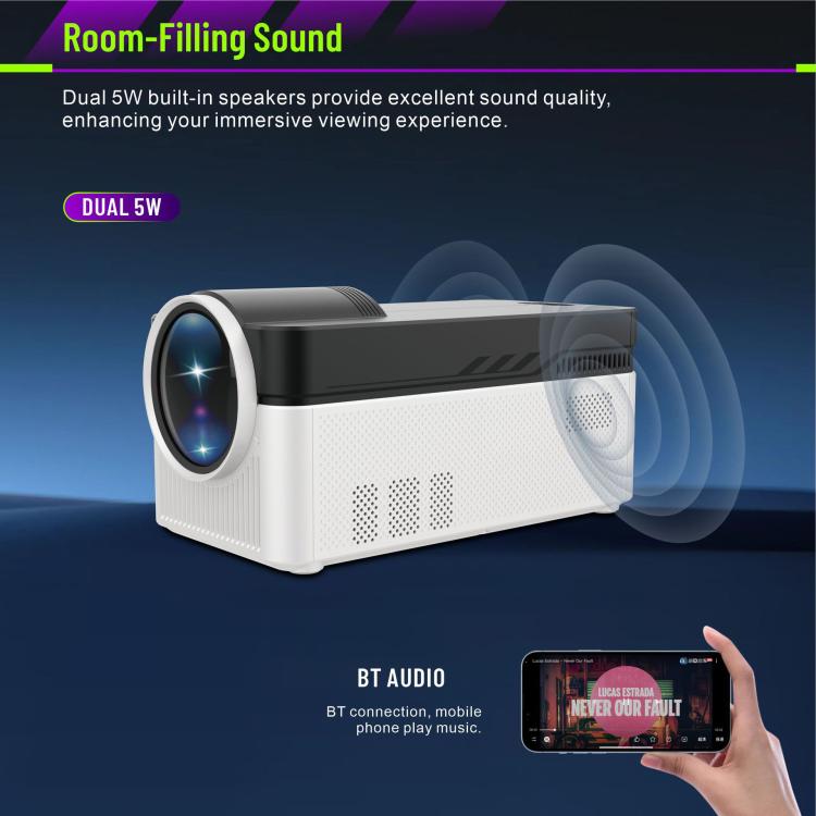 8K Home Theater Portable Android Projector With Smart Decoder