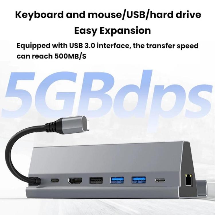 7 In 1 Type-C Docking Station 4K 60Hz Gaming Expansion Dock