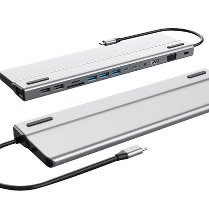 14 In 1  Type-C Docking Station USB HUB Multi Port Hub Laptop Converter