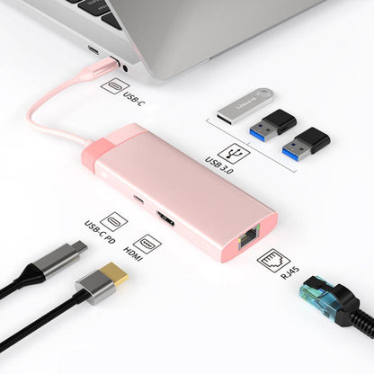 Metal Type-C Docking Station USB HUB Computer Multi Functional Expansion Dock