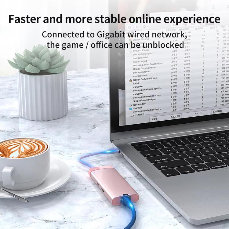 Metal Type-C Docking Station USB HUB Computer Multi Functional Expansion Dock