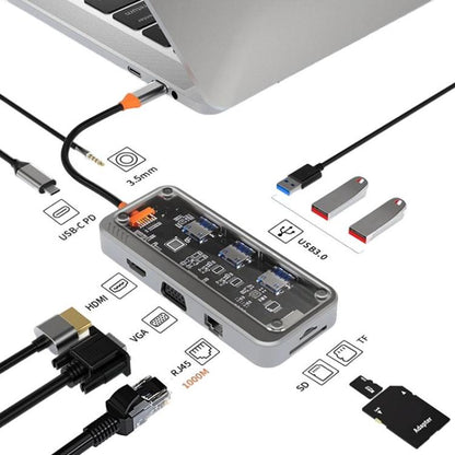 Type-C Docking Station USB HUB Multi Port Hub Computer Converter