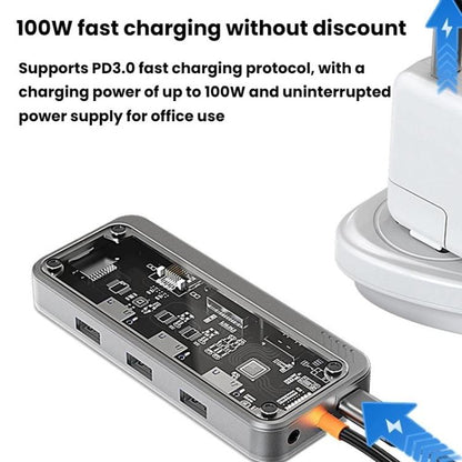 Type-C Docking Station USB HUB Multi Port Hub Computer Converter