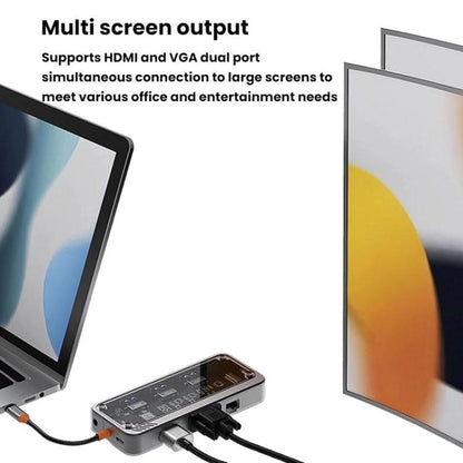 Type-C Docking Station USB HUB Multi Port Hub Computer Converter