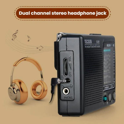 TECSUN R-909 AM FM SW 9-Band Pocket Mini Portable Radio