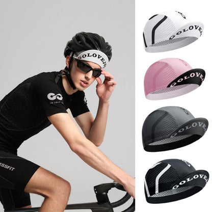 GOLOVEJOY XMZ287 Unisex Cycling Cap Helmet-Compatible Quick-Dry Sports Hat For Biking, Running, Hiking, XMZ287 Black, XMZ287 White, XMZ287 Pink