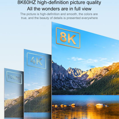 DP To HDMI 8K 60HZ HD Conversion Cable TV Computer Connection Conversion Monitor Projection Cable