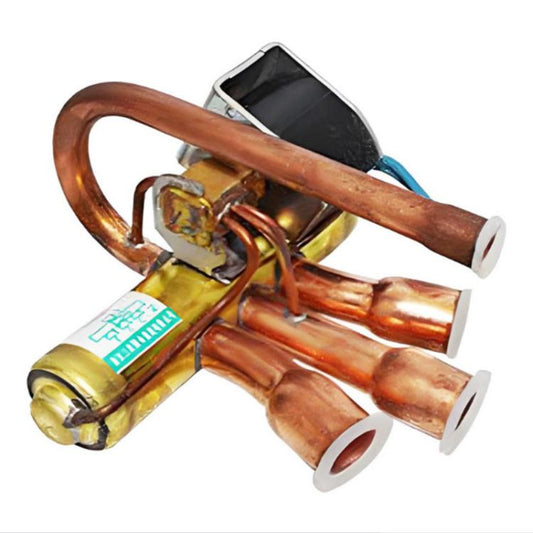 Válvula solenoide inversora universal de 4 vías para sistemas de aire acondicionado/bomba de calor, 1P, 1.5P-2P, 3P, 5P