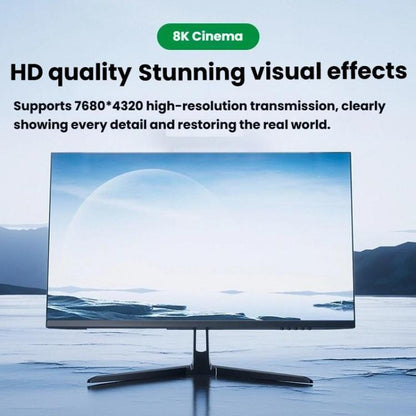 Type-C To DP1.4 8K 60Hz HD Unidirectional Adapter Cable Computer Gaming Console Monitor Mobile Phone Video Connection Cable, 1m, 2m