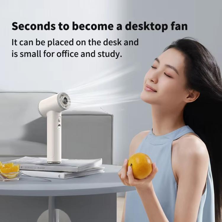 WT23 Handheld Digital Display Turbine Fan Outdoor Stepless Variable Speed Fan
